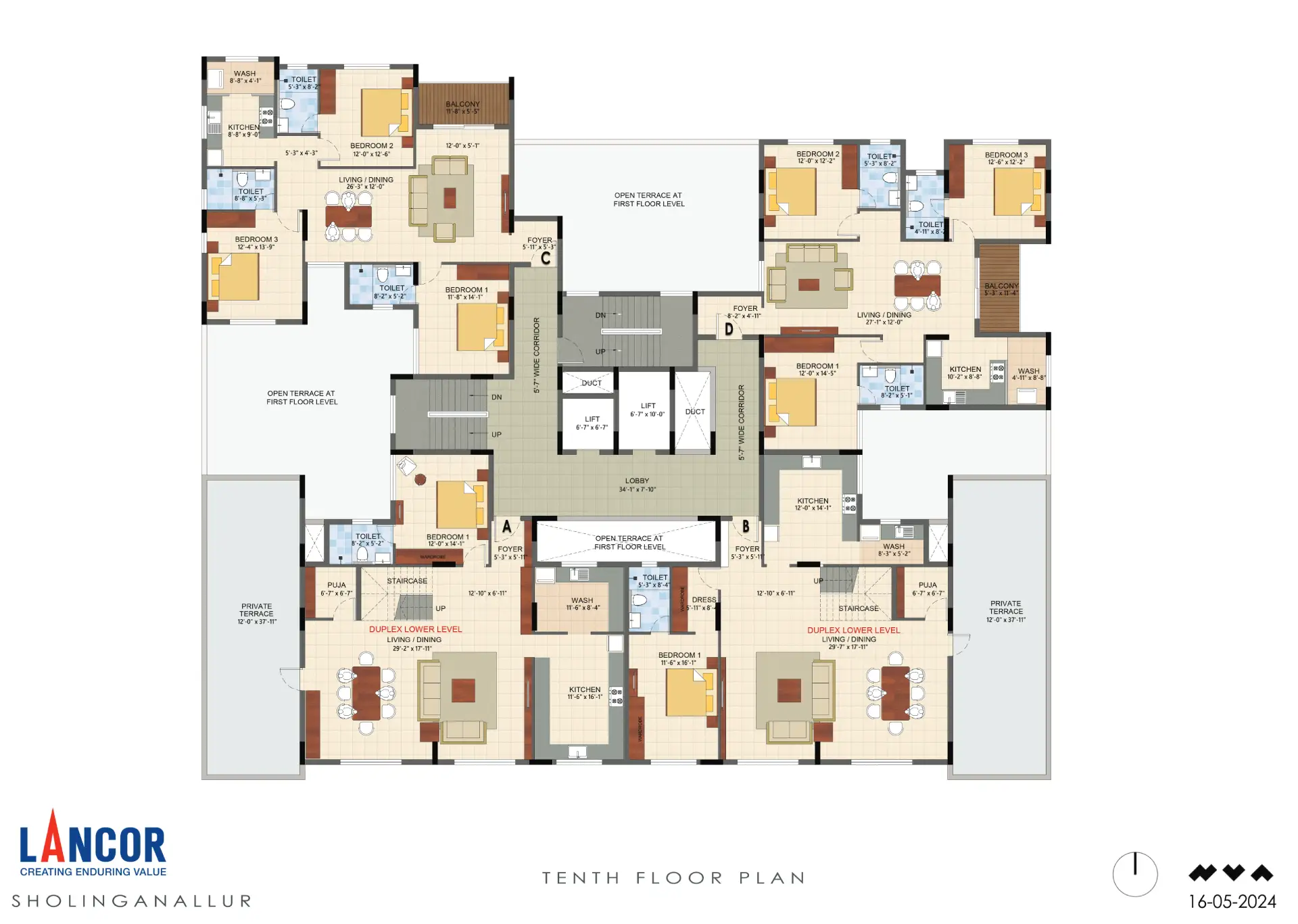 Typical 10th Floor Plan